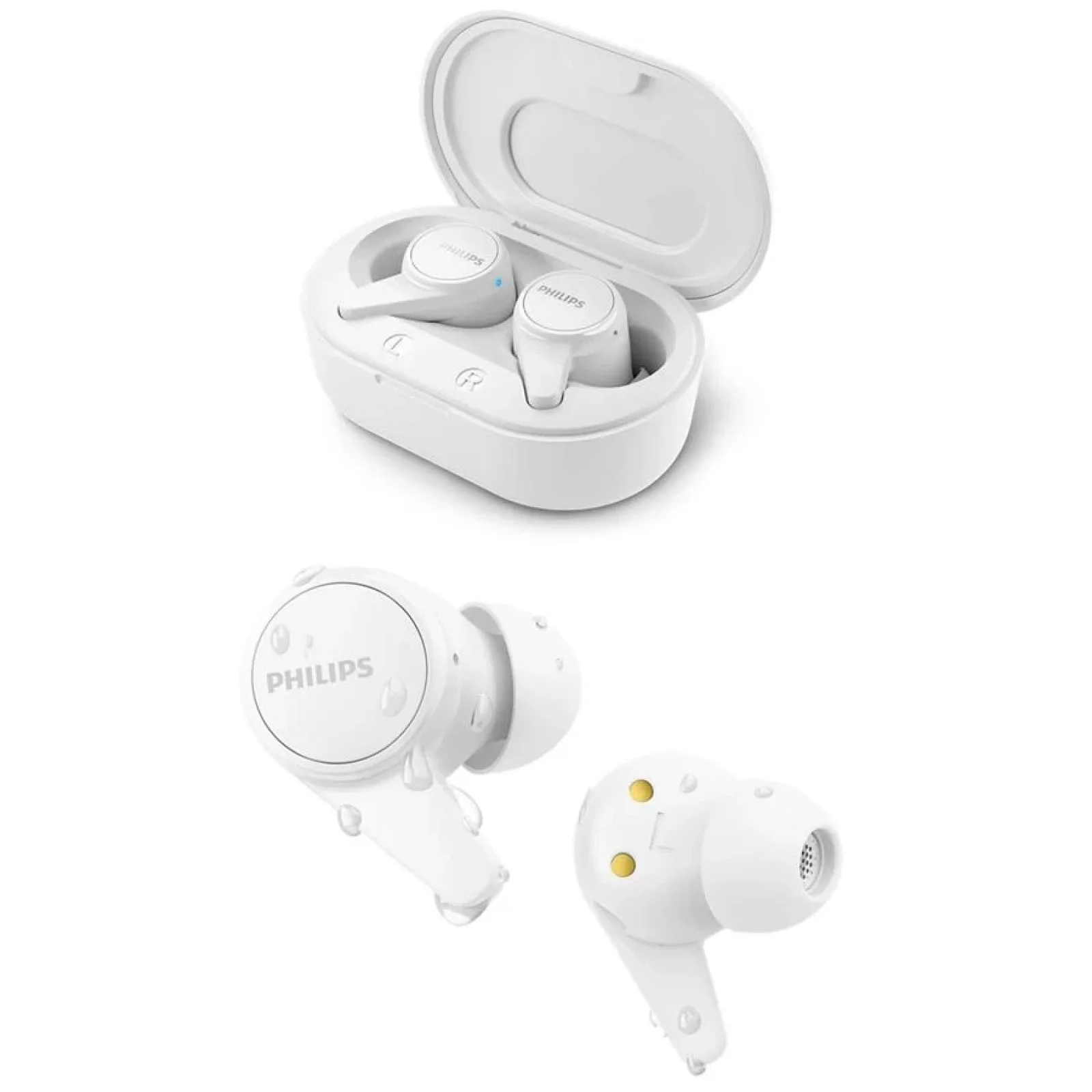Наушники Philips TAT1207 True Wireless IPX4 White, TAT1207WT/00 UA